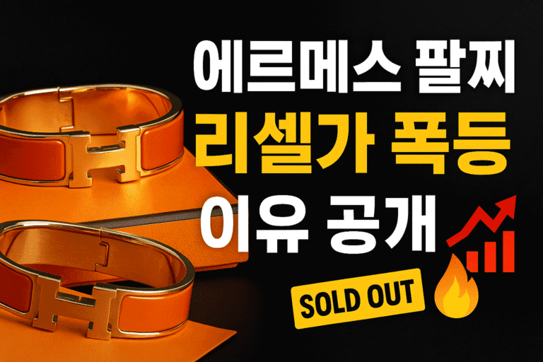에르메스 팔찌 리셀가 폭등 이유 공개