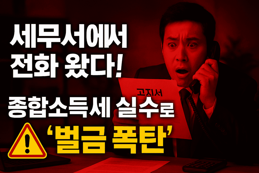 2025년 종합소득세 신고, 무심코 넘기면 ‘최대 300만원’ 손해봅니다 2025년 종합소득세 신고, 무심코 넘기면 ‘최대 300만원’ 손해봅니다