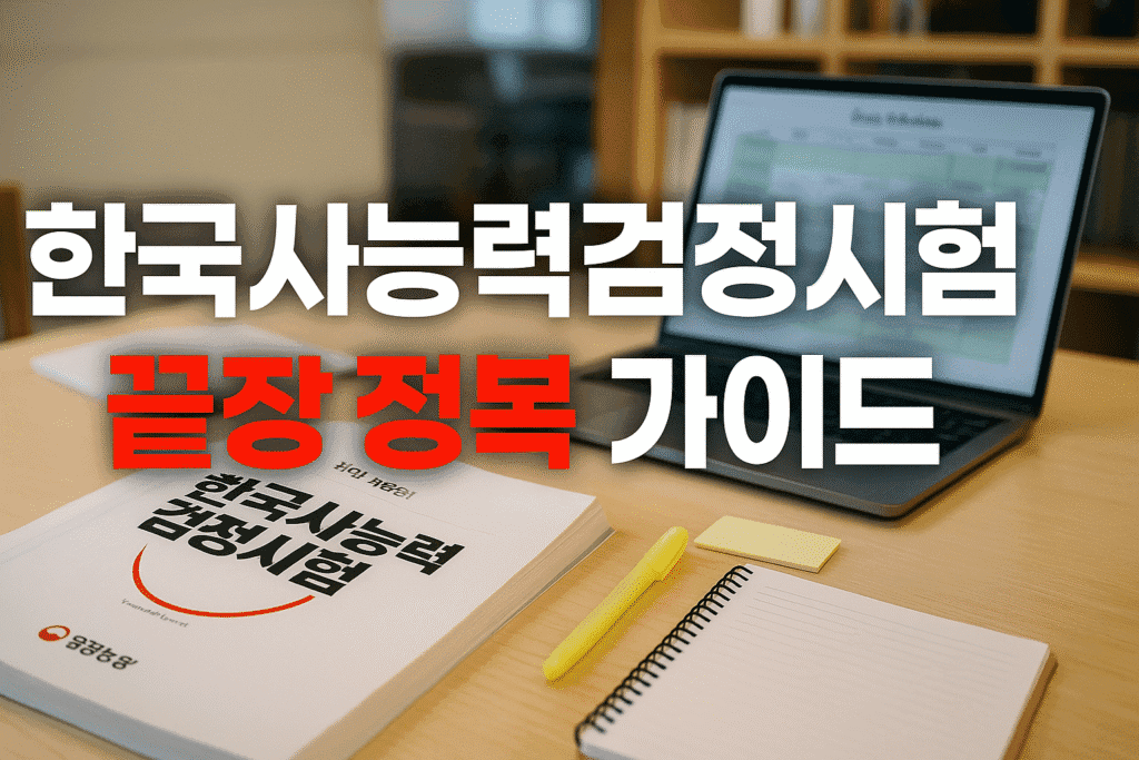 한국사능력검정시험 끝장 정복 가이드 – 제대로 알고 시작하자! 한국사능력검정시험 끝장 정복 가이드 – 제대로 알고 시작하자!