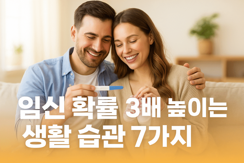 임신 확률 3배 높이는 생활 습관 7가지 임신 확률 3배 높이는 생활 습관 7가지