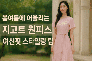 봄여름에 어울리는 지고트 원피스 여신핏 스타일링 팁