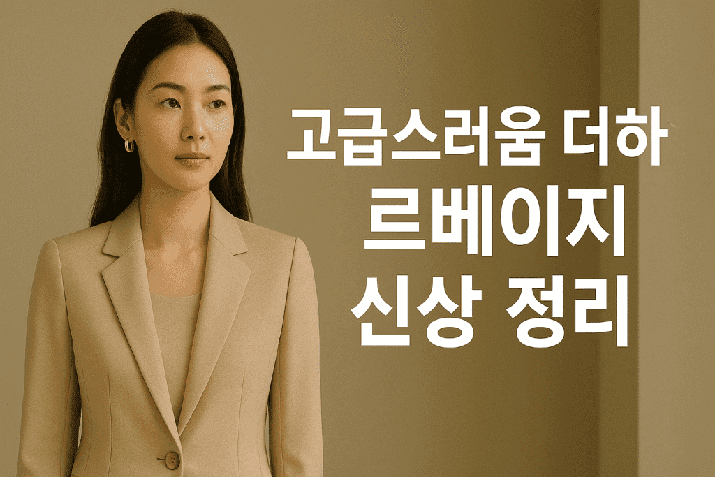 고급스러움을 더하는 르베이지 신상 정리 고급스러움을 더하는 르베이지 신상 정리