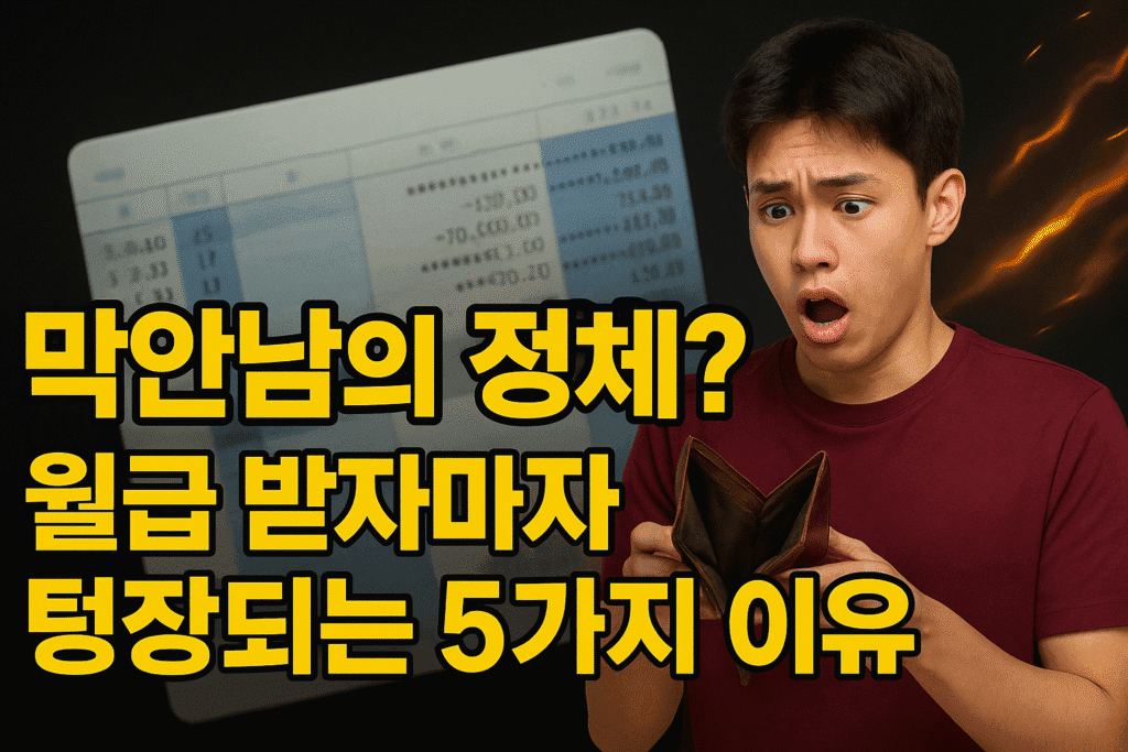 “막안남”의 정체? 월급 받자마자 통장 텅장 되는 남자들의 공통점 5가지 “막안남”의 정체? 월급 받자마자 통장 텅장 되는 남자들의 공통점 5가지