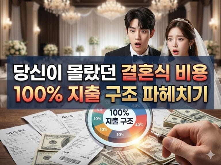 당신이 몰랐던 결혼식 비용 100퍼센트 지출 구조 파헤치기