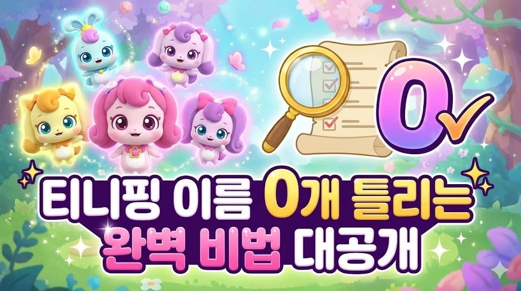 티니핑 이름 0개 틀리는 완벽 비법 대공개 티니핑 이름 0개 틀리는 완벽 비법 대공개