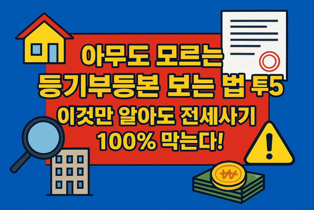 아무도 모르는 등기부등본 보는 법 톱5: 이것만 알아도 전세사기 100% 막는다! 아무도 모르는 등기부등본 보는 법 톱5: 이것만 알아도 전세사기 100% 막는다!
