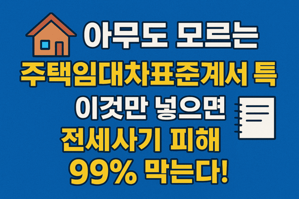 아무도 모르는 주택임대차표준계약서 특약 이것만 넣으면 전세사기 피해 99% 막는다! 아무도 모르는 주택임대차표준계약서 특약 이것만 넣으면 전세사기 피해 99% 막는다!