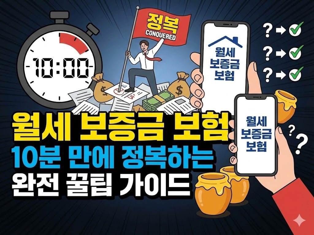 월세 보증금 보험 10분 만에 정복하는 완전 꿀팁 가이드 1 월세 보증금 보험 10분 만에 정복하는 완전 꿀팁 가이드