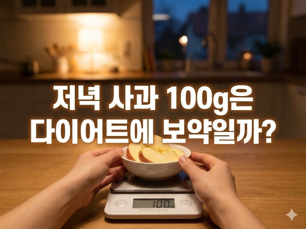 저녁 사과 100g은 다이어트에 보약일까? 저녁 사과 100g은 다이어트에 보약일까?