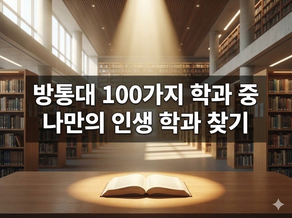 방통대 100가지 학과 중 나만의 인생 학과 찾기 방통대 100가지 학과 중 나만의 인생 학과 찾기